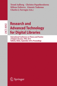 Research and Advanced Technology for Digital Libraries