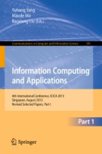 Information Computing and Applications