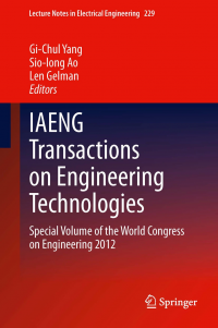 IAENG Transactions on Engineering Technologies